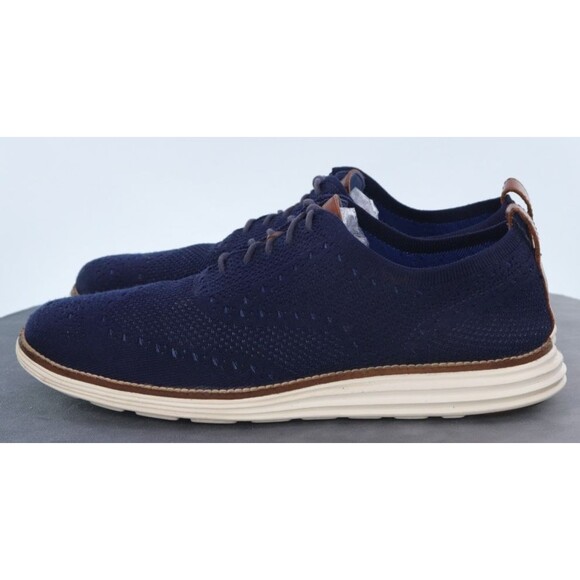 Cole Haan Original Grand Men\'s Wingtip Oxfords Shoes Size 10 M Blue C27960 main image 4